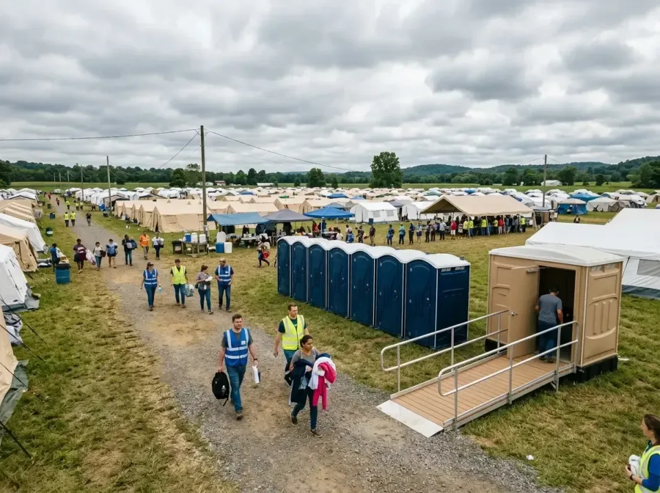 disaster-relief-camp-restrooms-010 — frequently asked questions, Dumpster & Portable Bathrooms Rental in Romulus, MI